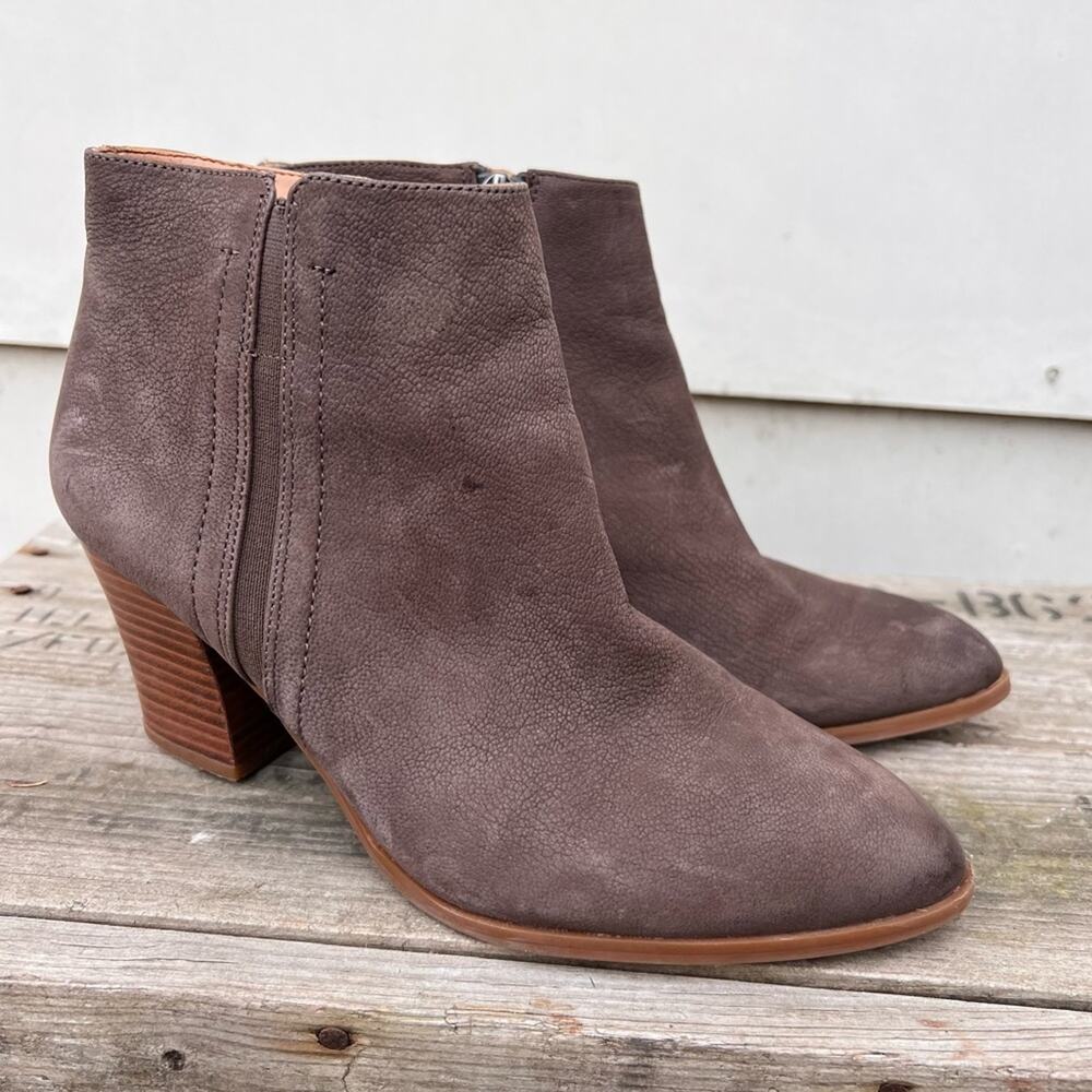Franco Sarto Aeron brown Chelsea boot booties 7.5M